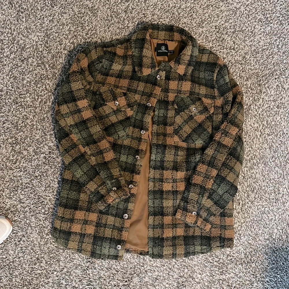 Volcom oversized Sherpa jacket size XS - Picture 7 of 7